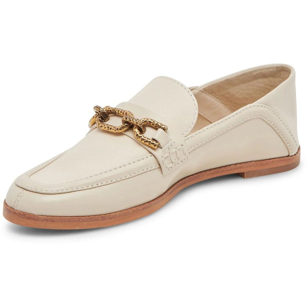 Dolce Vita Reign Ivory Leather Women's Loafers 7